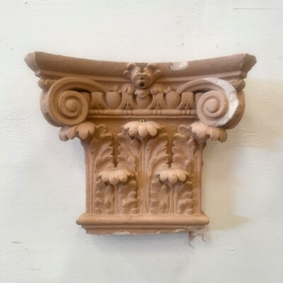 Set of 4 Plaster Corinthian Capitals