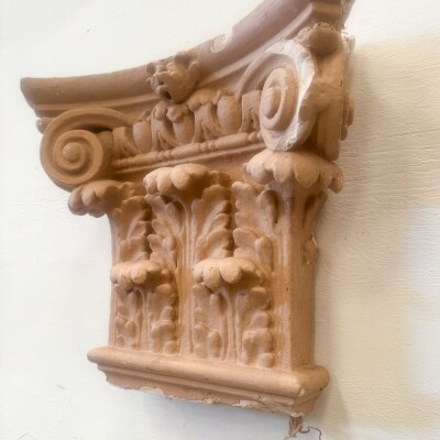 Set of 4 Plaster Corinthian Capitals