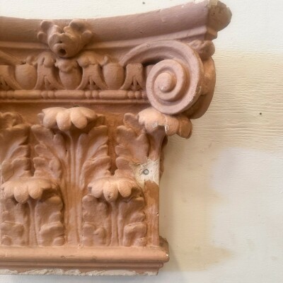 Set of 4 Plaster Corinthian Capitals
