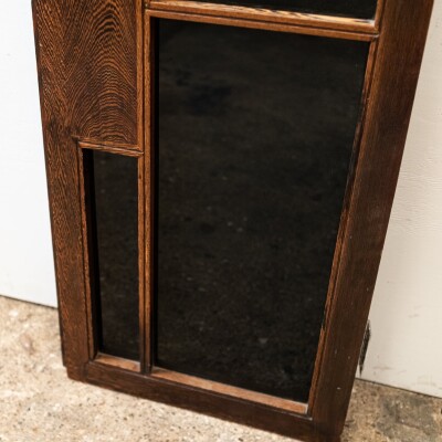 Panga Panga Door With Black Glass Panels