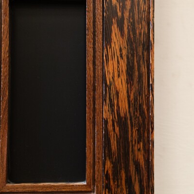 Panga Panga Door With Black Glass Panels