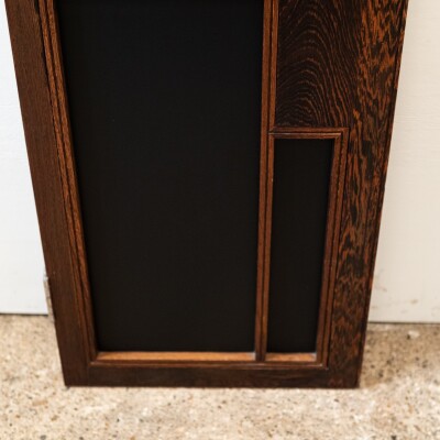 Panga Panga Door With Black Glass Panels