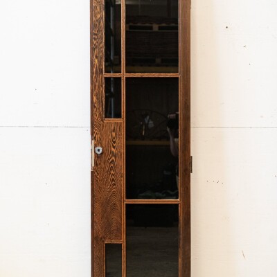 Panga Panga Door With Black Glass Panels