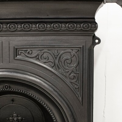 Reclaimed Victorian Cast Iron Arched Combination Fireplace