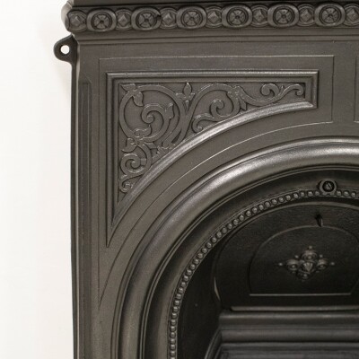 Reclaimed Victorian Cast Iron Arched Combination Fireplace