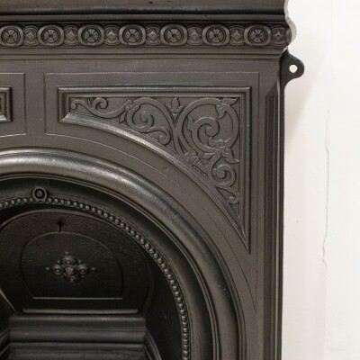 Reclaimed Victorian Cast Iron Arched Combination Fireplace