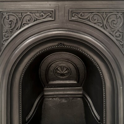 Reclaimed Victorian Cast Iron Arched Combination Fireplace