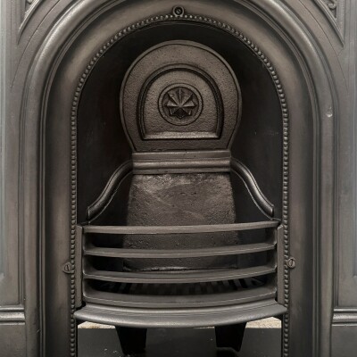 Reclaimed Victorian Cast Iron Arched Combination Fireplace