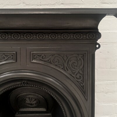 Reclaimed Victorian Cast Iron Arched Combination Fireplace