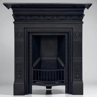 Antique Cast Iron Combination Fireplace