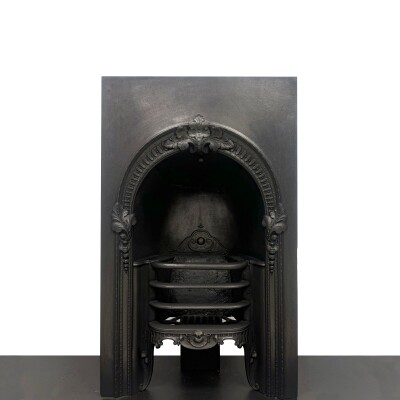 Antique Victorian Cast Iron Arched Insert