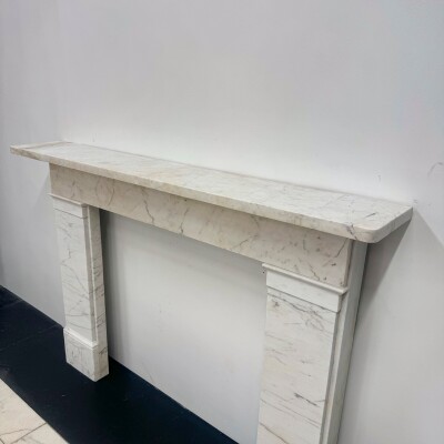Antique Late Georgian/Early Victorian Carrara Marble Surround