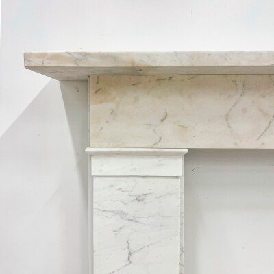Antique Late Georgian/Early Victorian Carrara Marble Surround