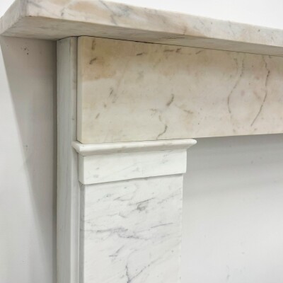 Antique Late Georgian/Early Victorian Carrara Marble Surround