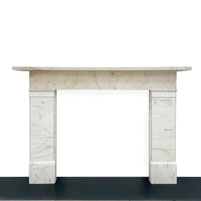 Antique Late Georgian/Early Victorian Carrara Marble Surround