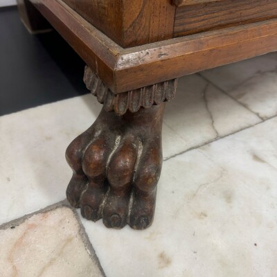 Antique 18th Century European Cylinder Bureau Bookcase