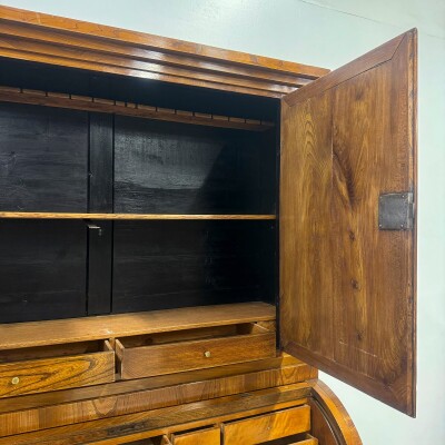 Antique 18th Century European Cylinder Bureau Bookcase