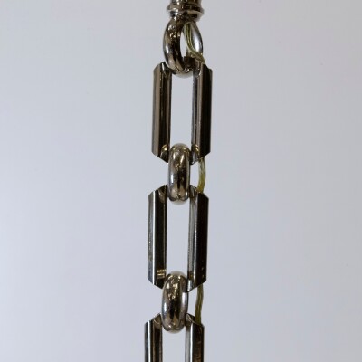 French Art Deco Pendant Light | Frosted Glass with Florals