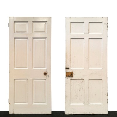 Georgian Solid Pine Panelled Door - 191cm x 83cm