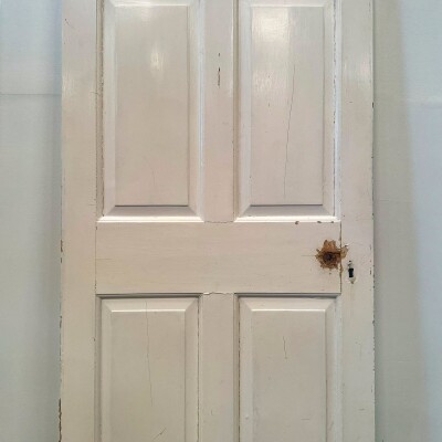 Georgian Solid Pine Panelled Door - 191cm x 83cm