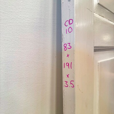 Georgian Solid Pine Panelled Door - 191cm x 83cm