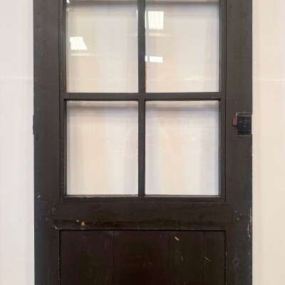 Antique Victorian 1 Panel Glazed Door - 207cm x 84cm