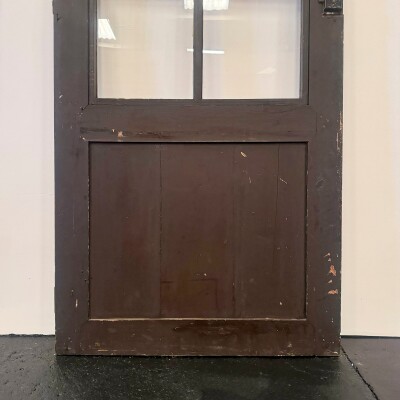 Antique Victorian 1 Panel Glazed Door - 207cm x 84cm