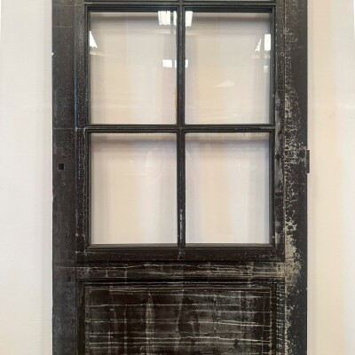 Antique Victorian 1 Panel Glazed Door - 207cm x 84cm