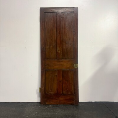 Antique Victorian Pine Door - 202.5cm X 79.5cm