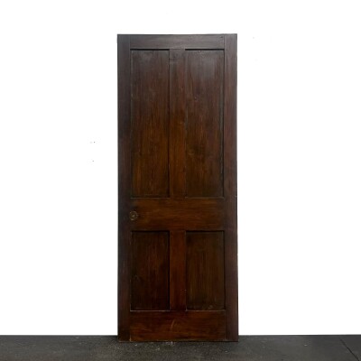 Antique Victorian Pine Door - 202.5cm X 79.5cm