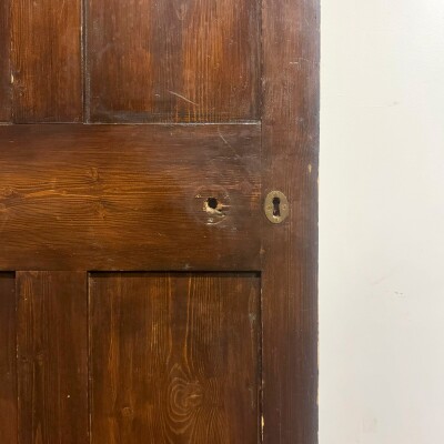 Antique Victorian Pine Door - 202cm X 79.5cm