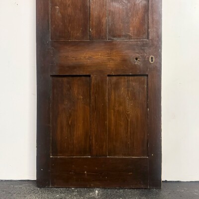 Antique Victorian Pine Door - 202cm X 79.5cm