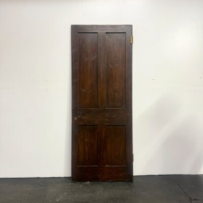 Antique Victorian Pine Door - 202cm X 79.5cm