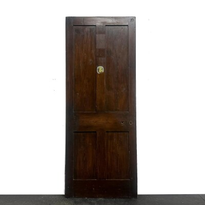 Antique Victorian Pine Door - 202cm X 79.5cm