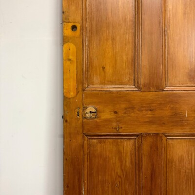 Antique Victorian Pine Door - 210cm X 94cm