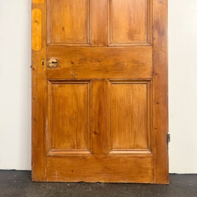Antique Victorian Pine Door - 210cm X 94cm