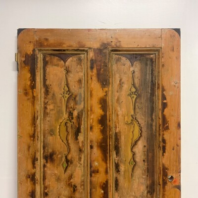 Antique Victorian Pine Door - 212.5cm X 94cm