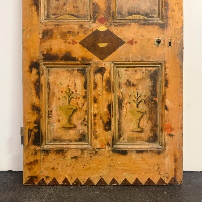 Antique Victorian Pine Door - 212.5cm X 94cm