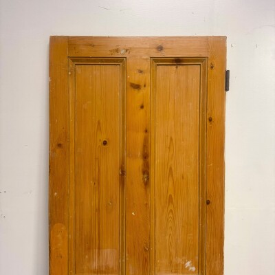 Antique Victorian Pine Door - 204.5cm X 79cm