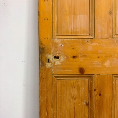 Antique Victorian Pine Door - 204.5cm X 79cm