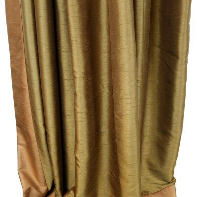 Brushed Silk Bronze Curtains