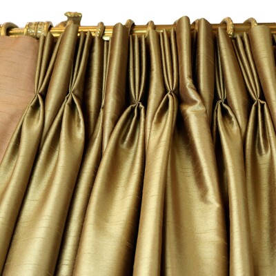 Brushed Silk Bronze Curtains
