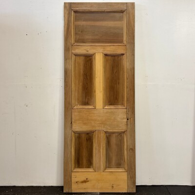 Antique 5 Panel Stripped Door 216.5cm x 82cm