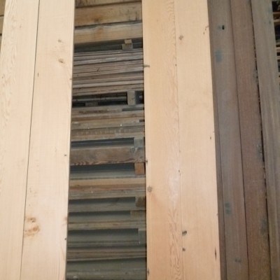 Reclaimed floorboards Douglas fir re-sawn flooring £38 sq meter