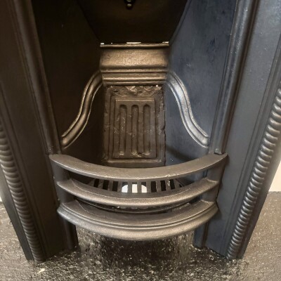 Antique Victorian Cast Iron Arched Fireplace Insert