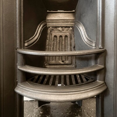 Antique Victorian Cast Iron Arched Fireplace Insert