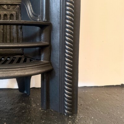 Antique Victorian Cast Iron Arched Fireplace Insert