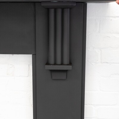 Antique Victorian Slate Fireplace Surround With Corbels