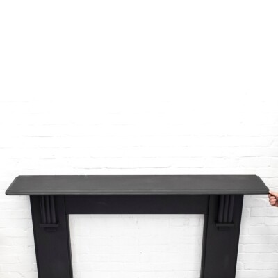 Antique Victorian Slate Fireplace Surround With Corbels