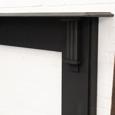 Antique Victorian Slate Fireplace Surround With Corbels
